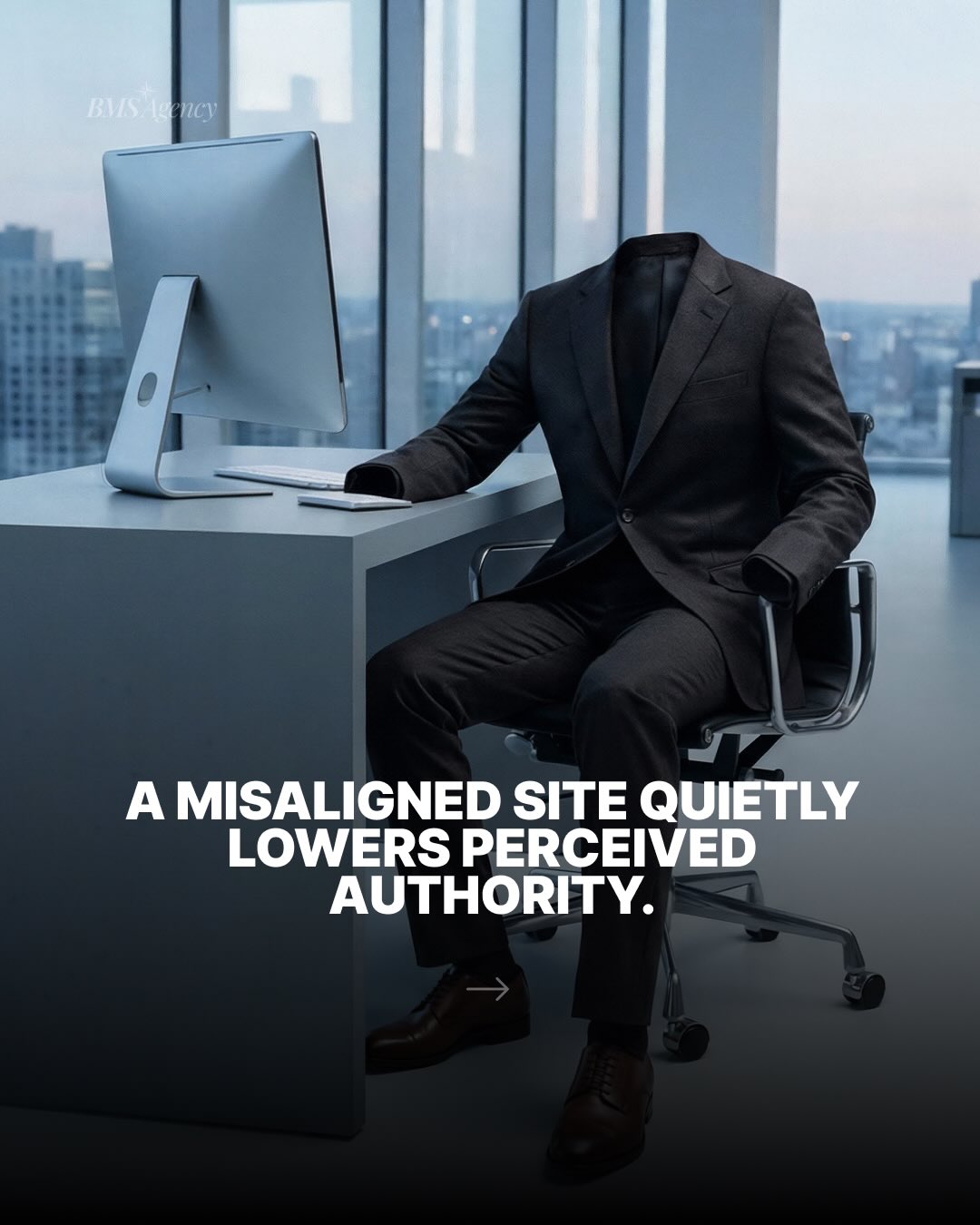 A carousel slide for BMS Agency